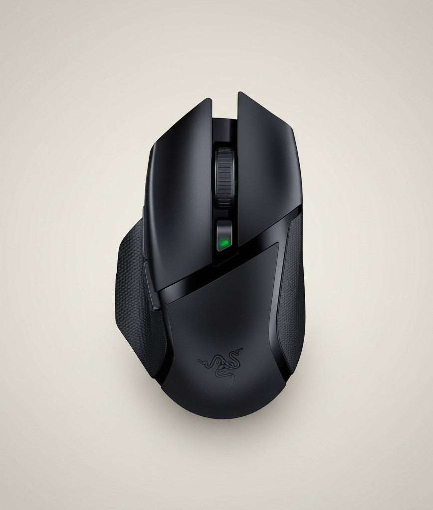 Frost Gaming Razer Basilisk X wireless gaming mouse, black, 6 customizable keys, photoelectric sensor, roller.